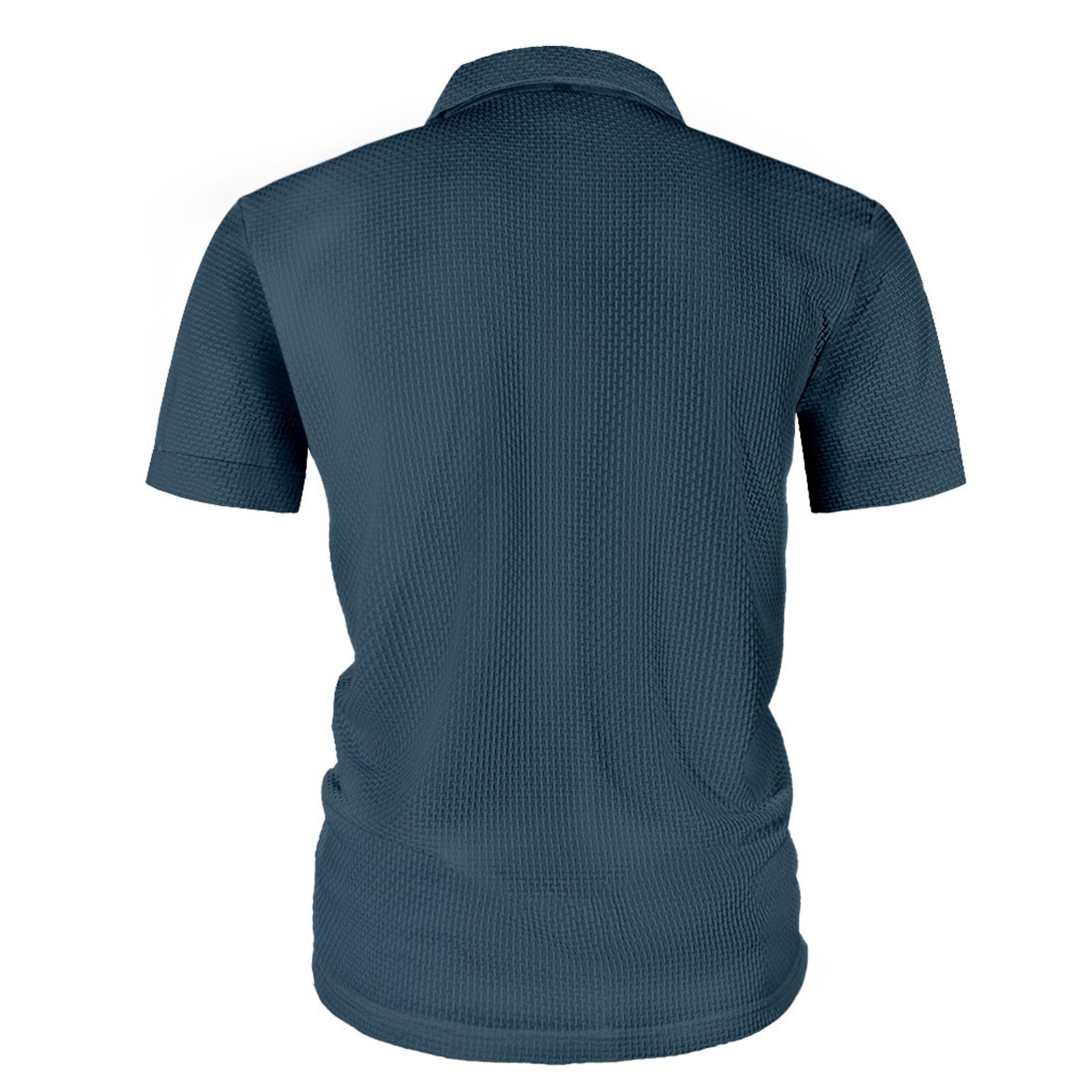 thumbnail image 5 of Camisetas casuales de manga corta para hombre: cuello redondo, mezcla ligera y suave, transpirables para el confort diario en verano., 5 of 7